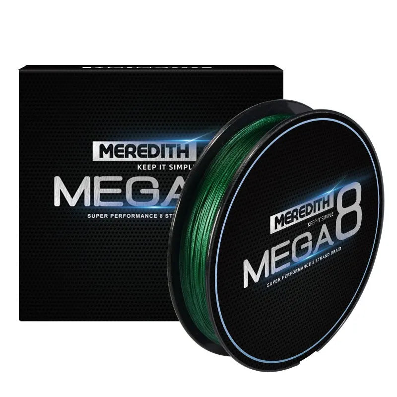 MEREDITH Brand MEGA8 Fishing Line 8-strand Braided Fishing Line 150M Multi-wire Polyethylene Fishing Line Carp Fishing Line