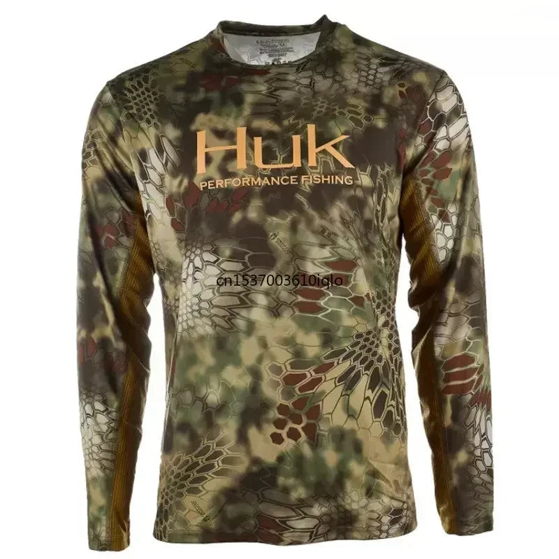 Fishing Shirt Men Outdoor Fishing Clothes Summer Long Sleeve Fishing Suit Sun Protection Breathable Angler Jersey Apparel