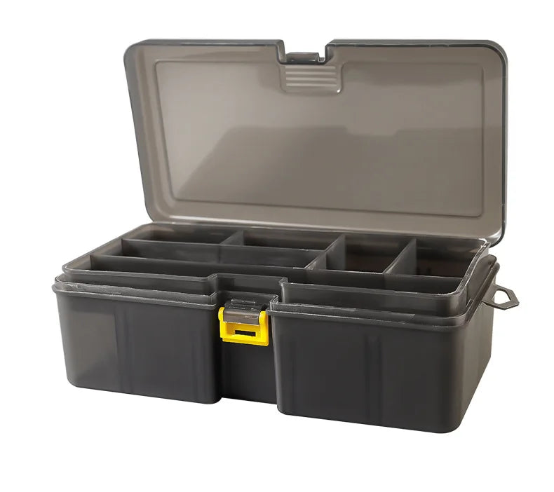 Fishing Tackle Box Double Layer Large Capacity Lure Tackle Box Fishing Accessories Tool Fake Bait Multifunctional Storage Box