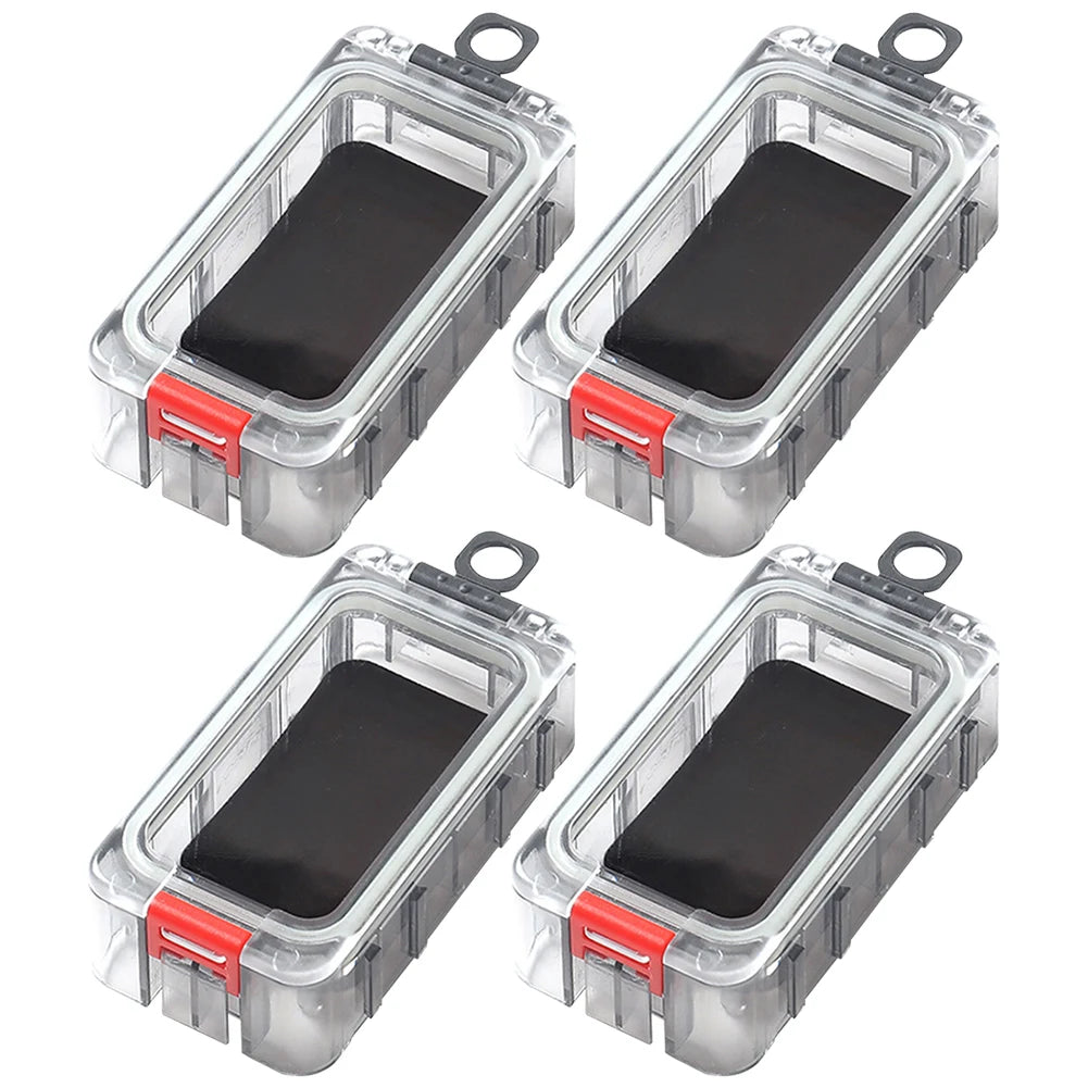 Fishing Tackle Box Expandable Fishing Tackle Box Double Side Fishing Hook Storage Container Clear Top Fishing Lure Storage Box