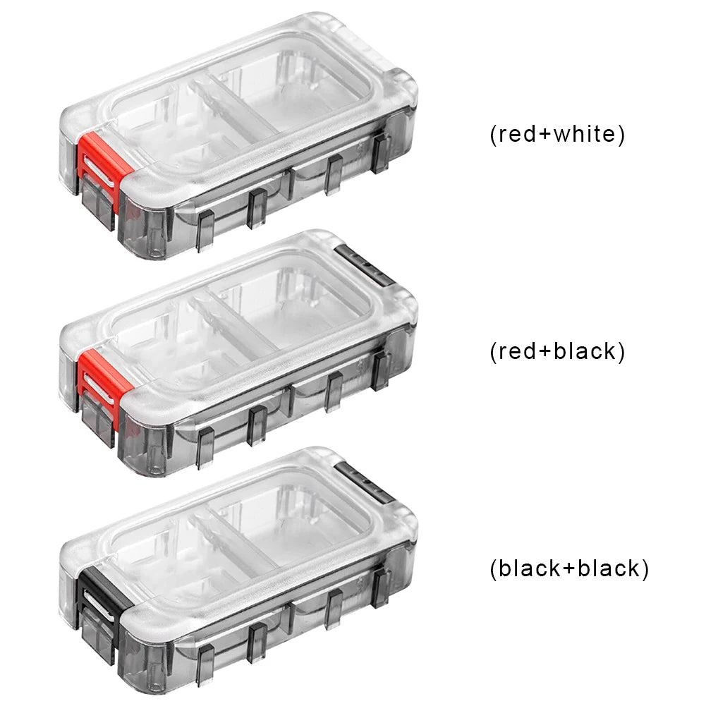 Fishing Tackle Box Expandable Fishing Tackle Box Double Side Fishing Hook Storage Container Clear Top Fishing Lure Storage Box