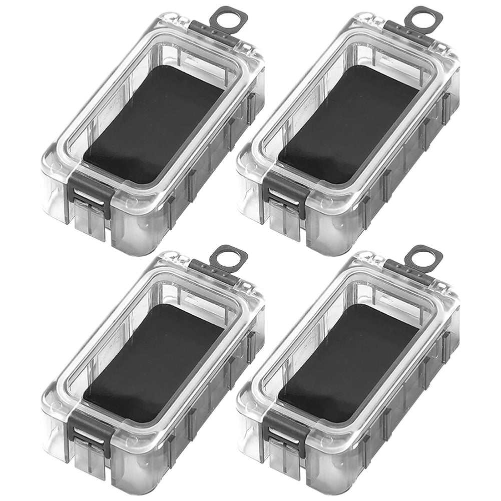 Fishing Tackle Box Expandable Fishing Tackle Box Double Side Fishing Hook Storage Container Clear Top Fishing Lure Storage Box