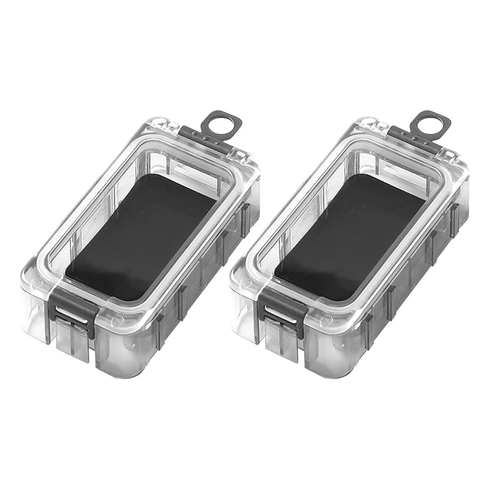 Fishing Tackle Box Expandable Fishing Tackle Box Double Side Fishing Hook Storage Container Clear Top Fishing Lure Storage Box
