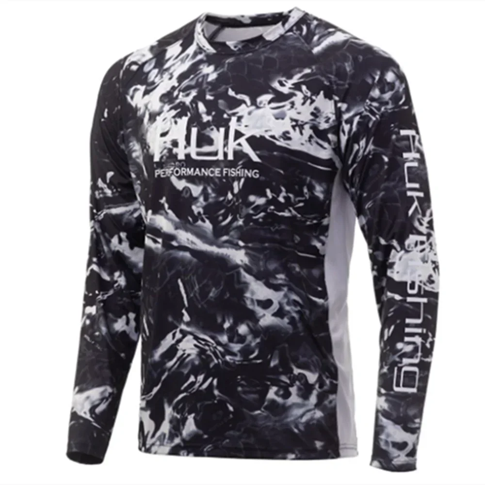Fishing Shirt Men Outdoor Fishing Clothes Summer Long Sleeve Fishing Suit Sun Protection Breathable Angler Jersey Apparel