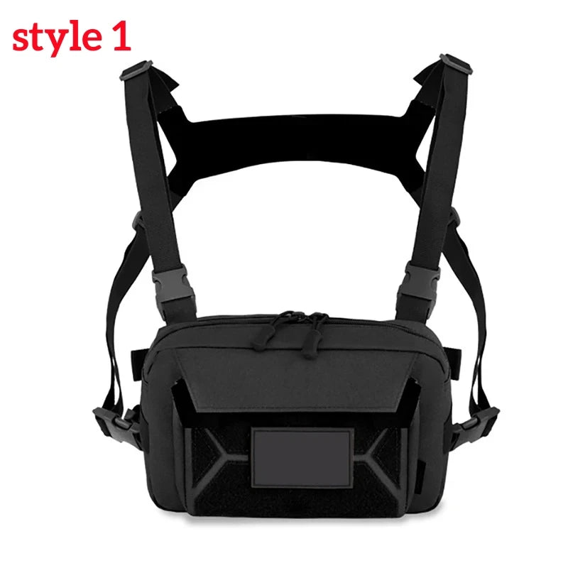 Fishing Vest Bag Men's Camo Fishing Lures Utility Tackle Chest Bags Waist Pack Outdoor Mountaineering Camping Hiking Hunting