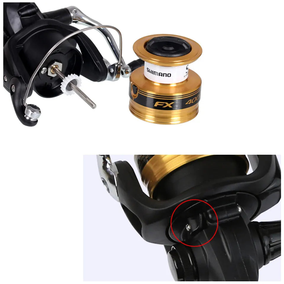 SHIMANO Fishing Reels FX Spinning Fishing Reel Handle Replacement Spinning Fishing Reels Spinning Long Casting