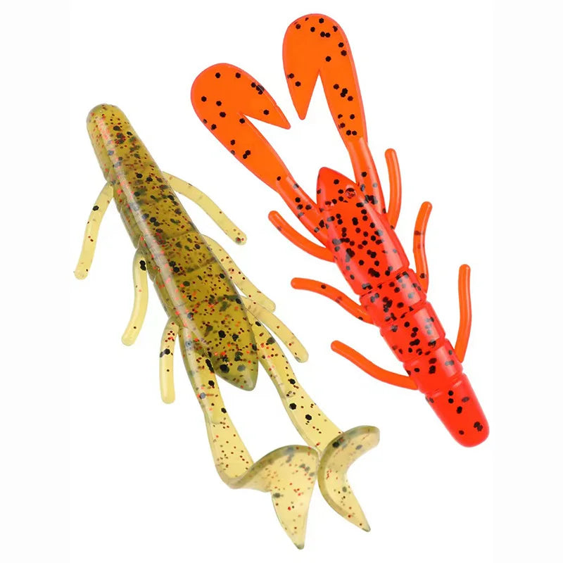 90mm/5pcs Soft Lure Fishing Lures Shrimp Lobster Soft Plastic Lure Fishing Lures
