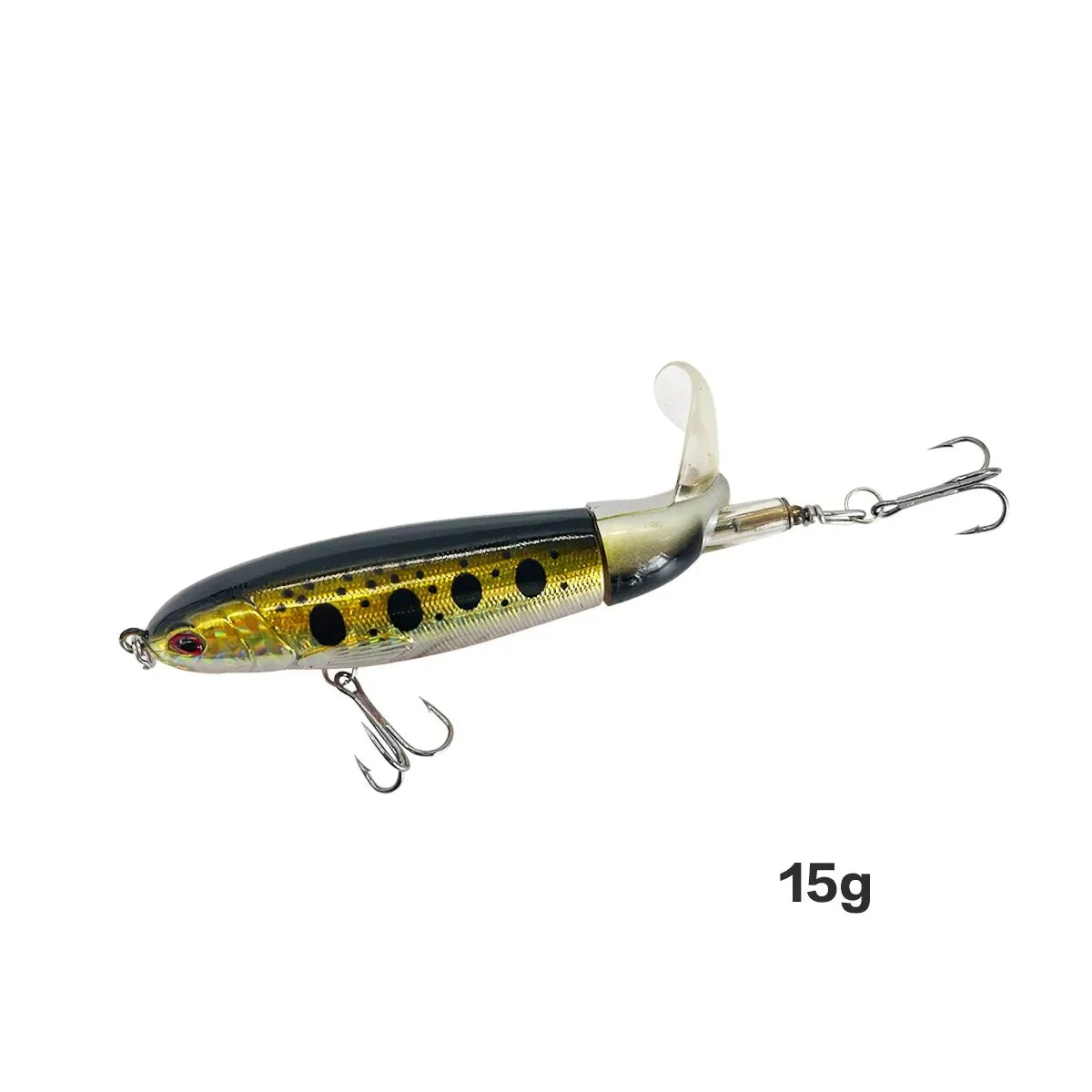 13g/15g/35g Topwater Fishing Lure Whopper Popper Artificial Bait Hard Plopper Soft Rotating Tail Fishing Tackle Fishing Bait