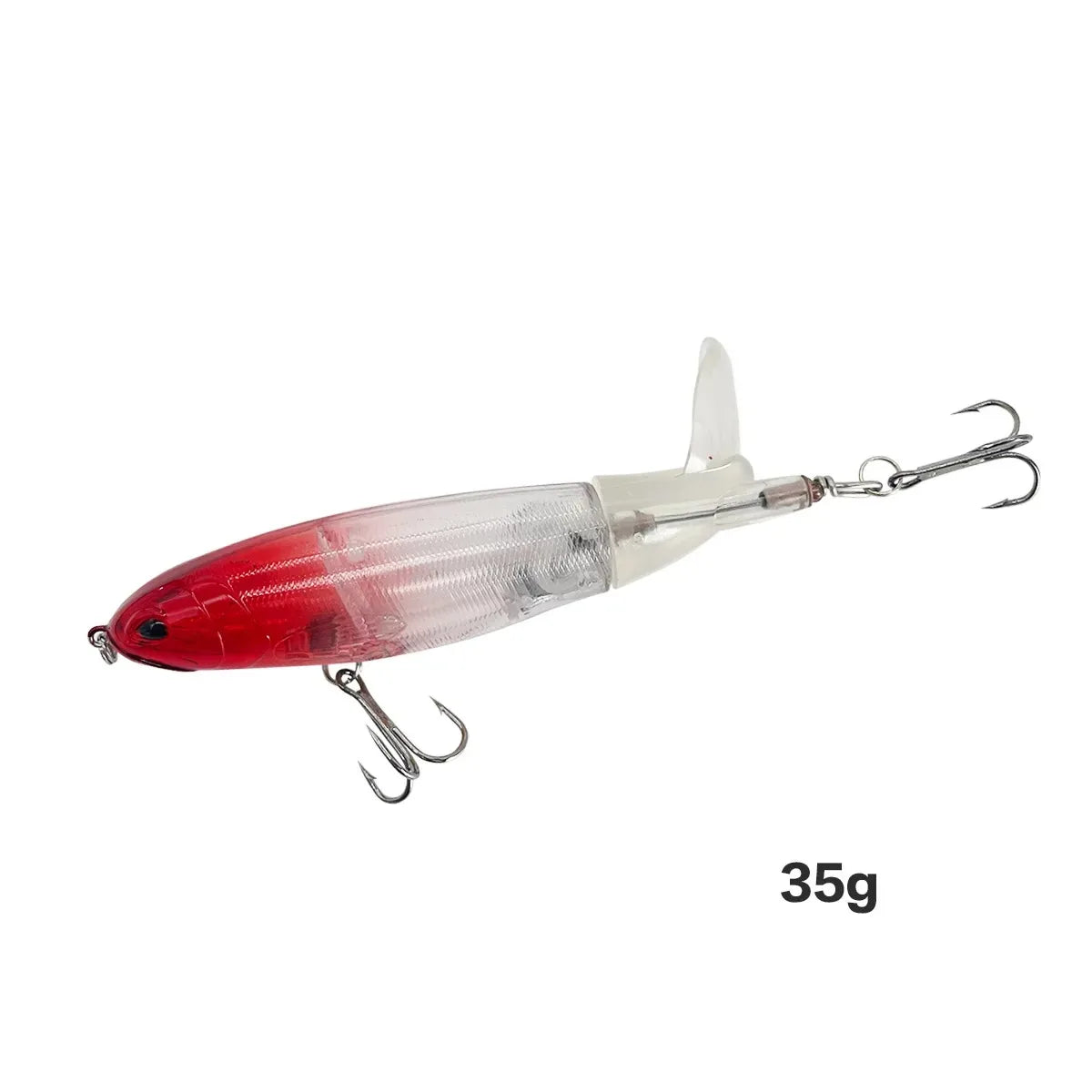 13g/15g/35g Topwater Fishing Lure Whopper Popper Artificial Bait Hard Plopper Soft Rotating Tail Fishing Tackle Fishing Bait