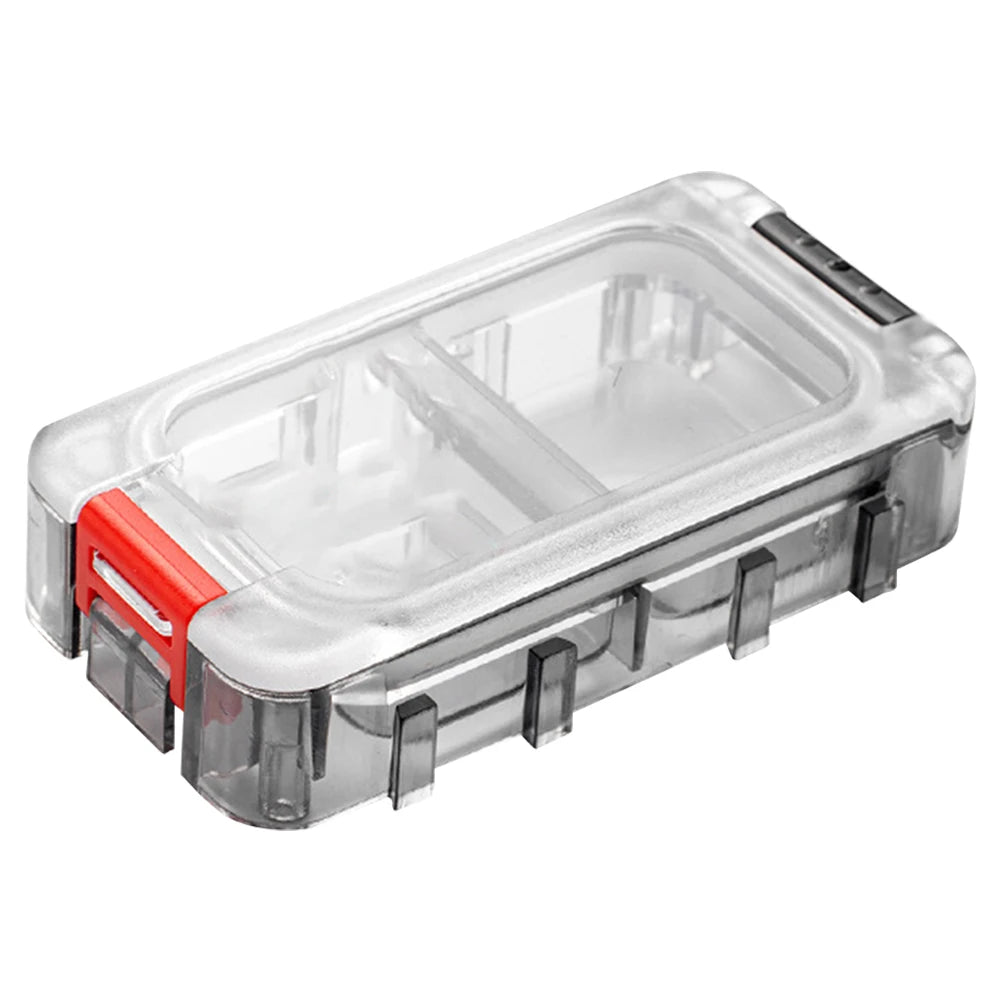 Fishing Tackle Box Expandable Fishing Tackle Box Double Side Fishing Hook Storage Container Clear Top Fishing Lure Storage Box