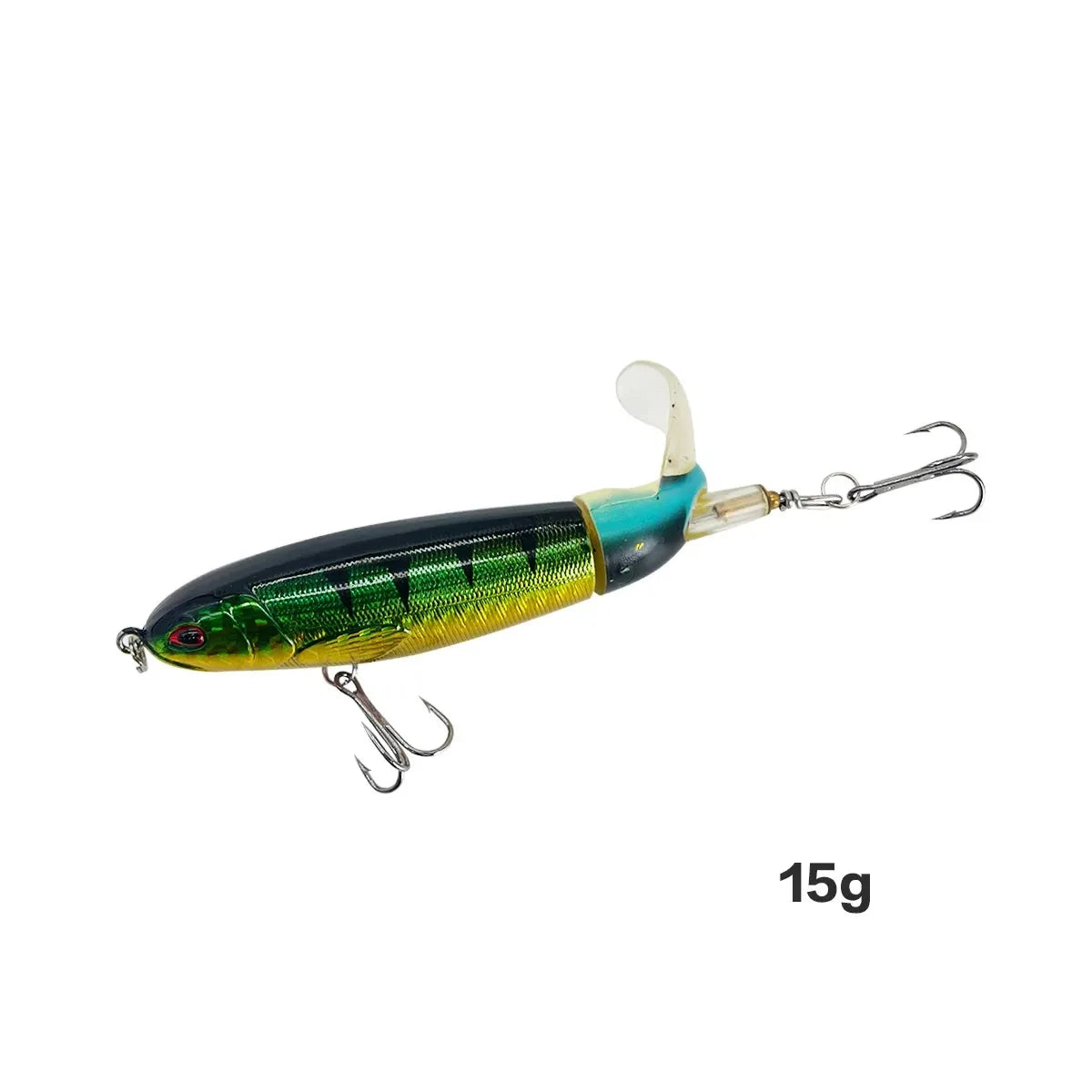13g/15g/35g Topwater Fishing Lure Whopper Popper Artificial Bait Hard Plopper Soft Rotating Tail Fishing Tackle Fishing Bait