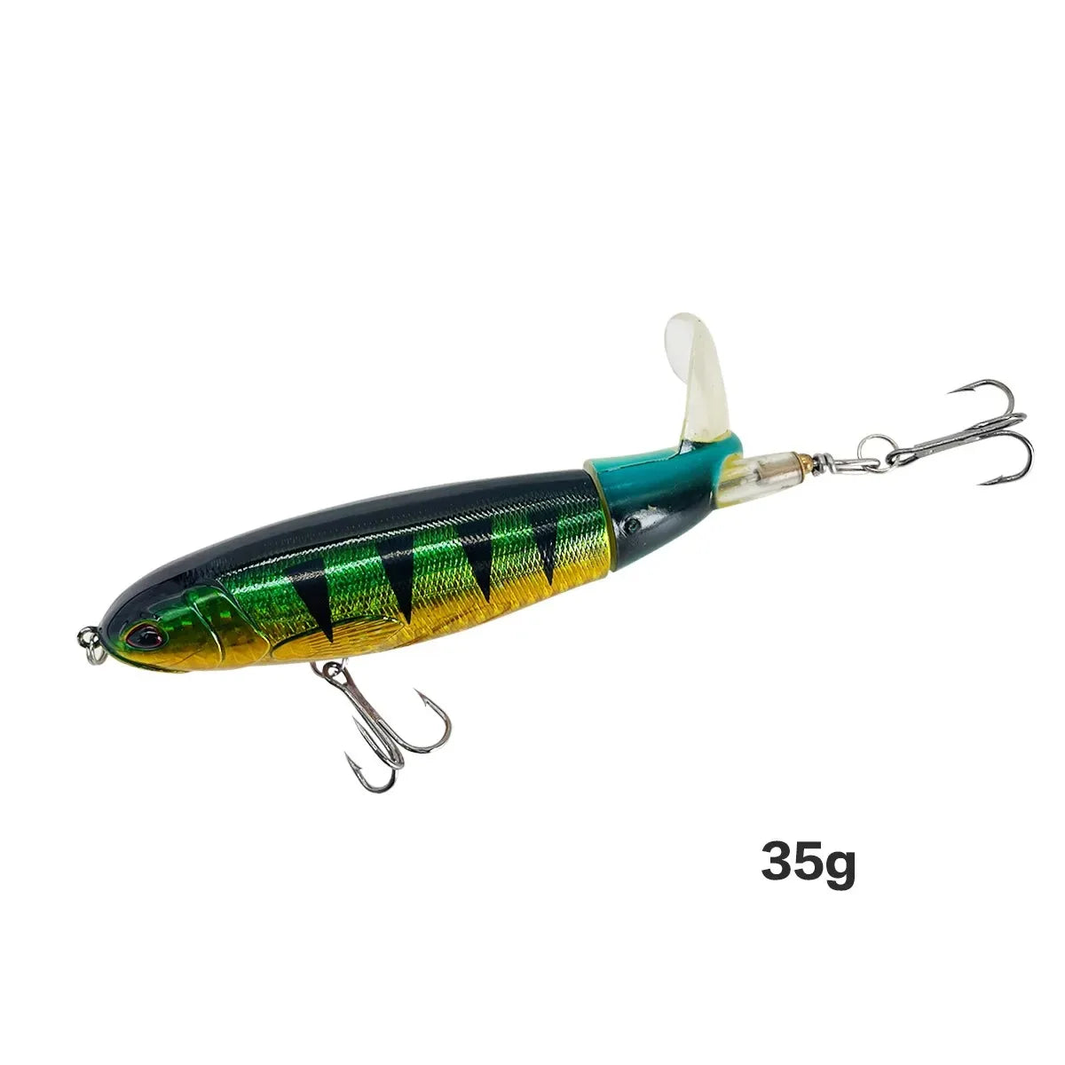 13g/15g/35g Topwater Fishing Lure Whopper Popper Artificial Bait Hard Plopper Soft Rotating Tail Fishing Tackle Fishing Bait