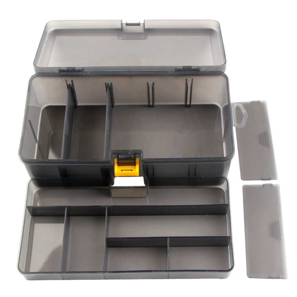 Fishing Tackle Box Double Layer Large Capacity Lure Tackle Box Fishing Accessories Tool Fake Bait Multifunctional Storage Box