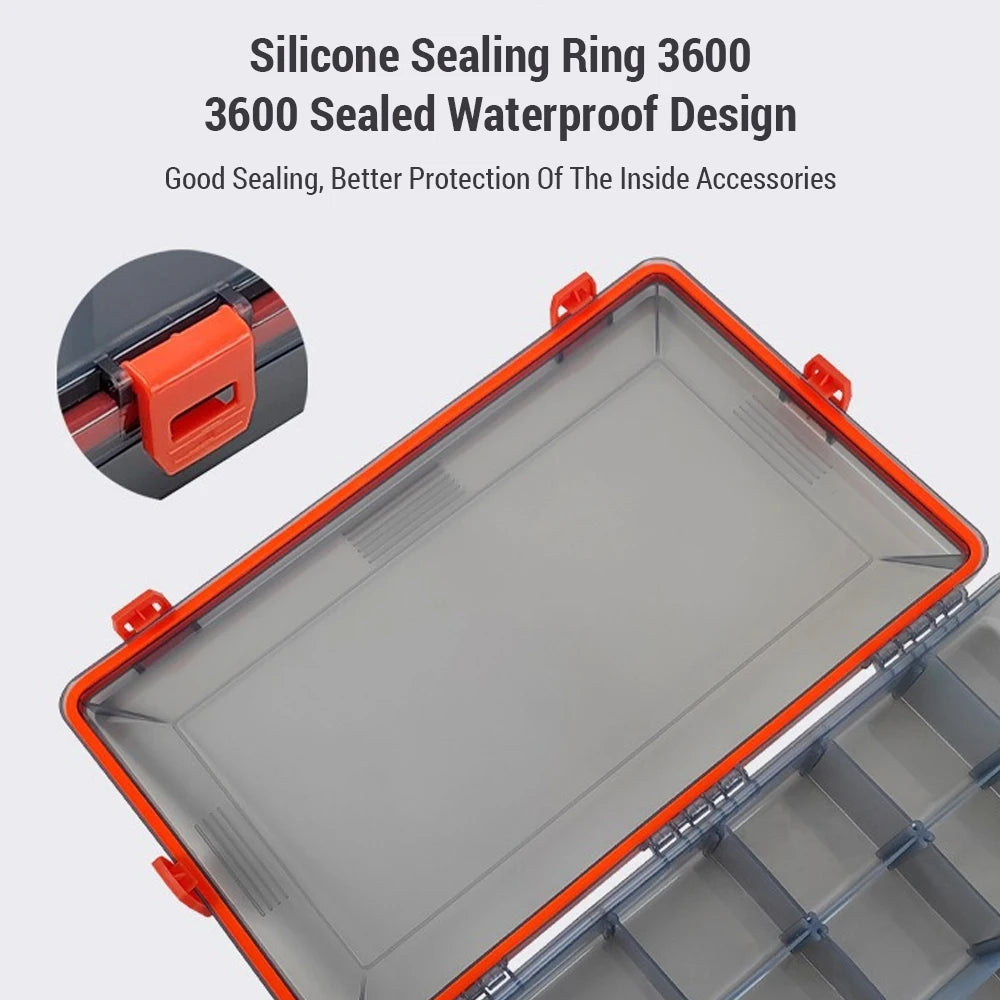 Large Waterproof Tackle Box Fishing Tackle Box Organizer Adjustable Fishing Tackle Trays Tackle Box Backpack in Multiple Colors