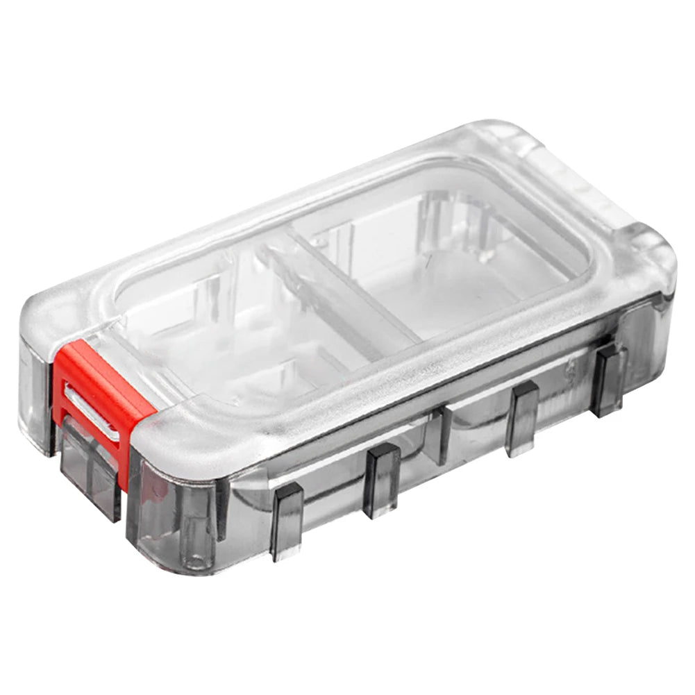 Fishing Tackle Box Expandable Fishing Tackle Box Double Side Fishing Hook Storage Container Clear Top Fishing Lure Storage Box