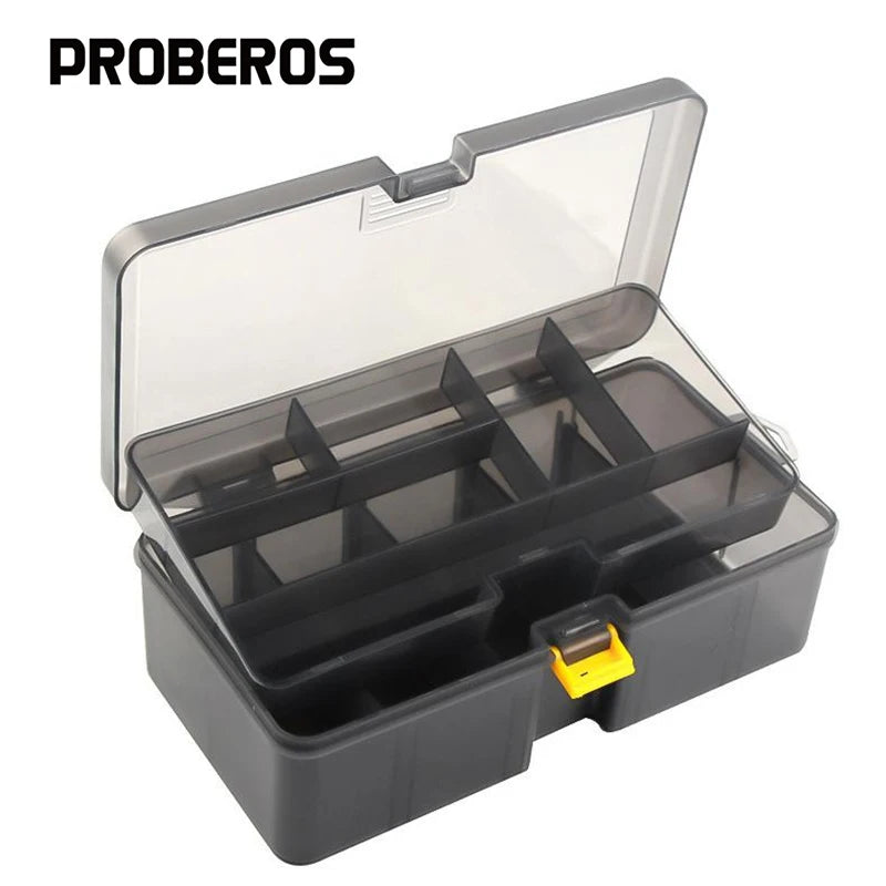 Fishing Tackle Box Double Layer Large Capacity Lure Tackle Box Fishing Accessories Tool Fake Bait Multifunctional Storage Box