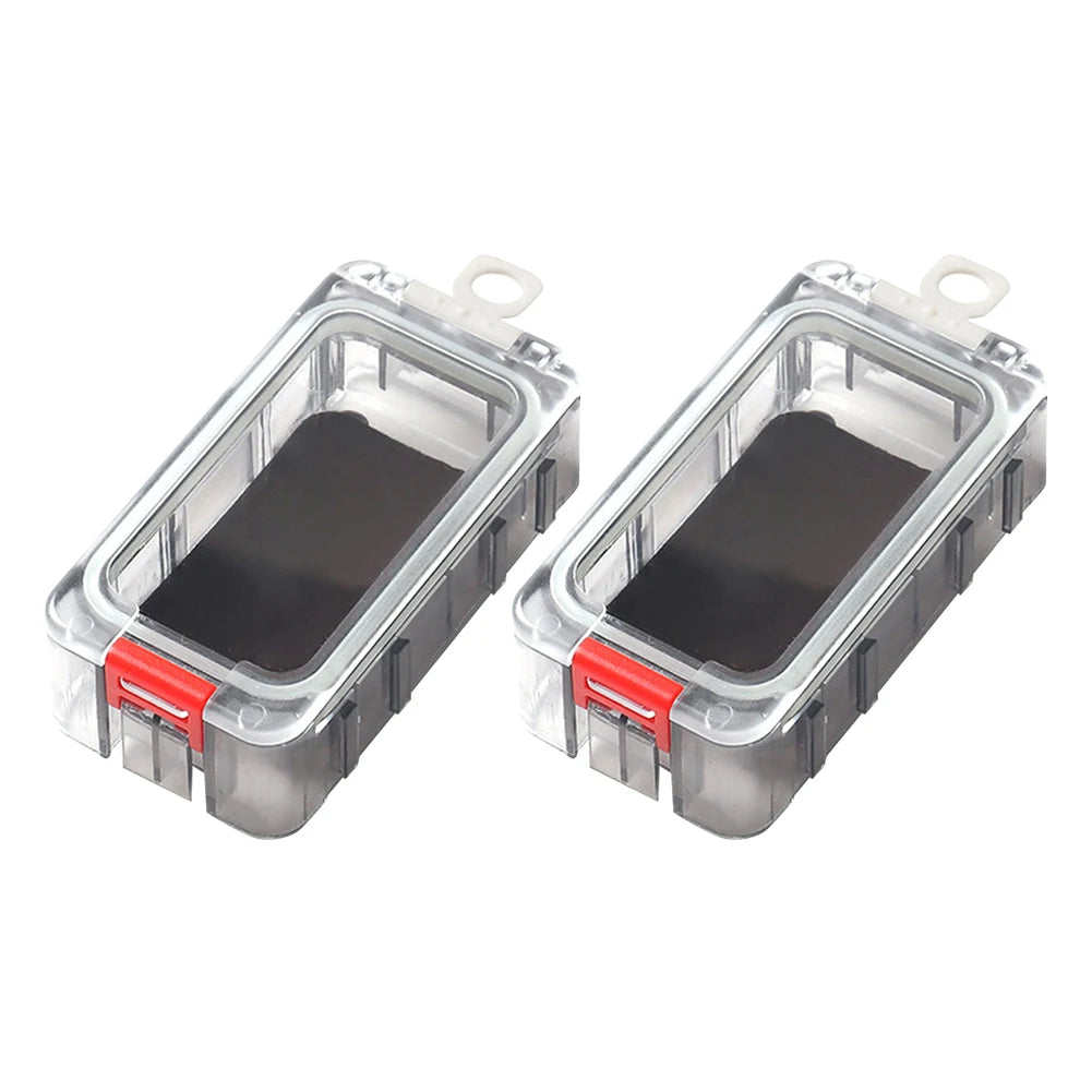 Fishing Tackle Box Expandable Fishing Tackle Box Double Side Fishing Hook Storage Container Clear Top Fishing Lure Storage Box