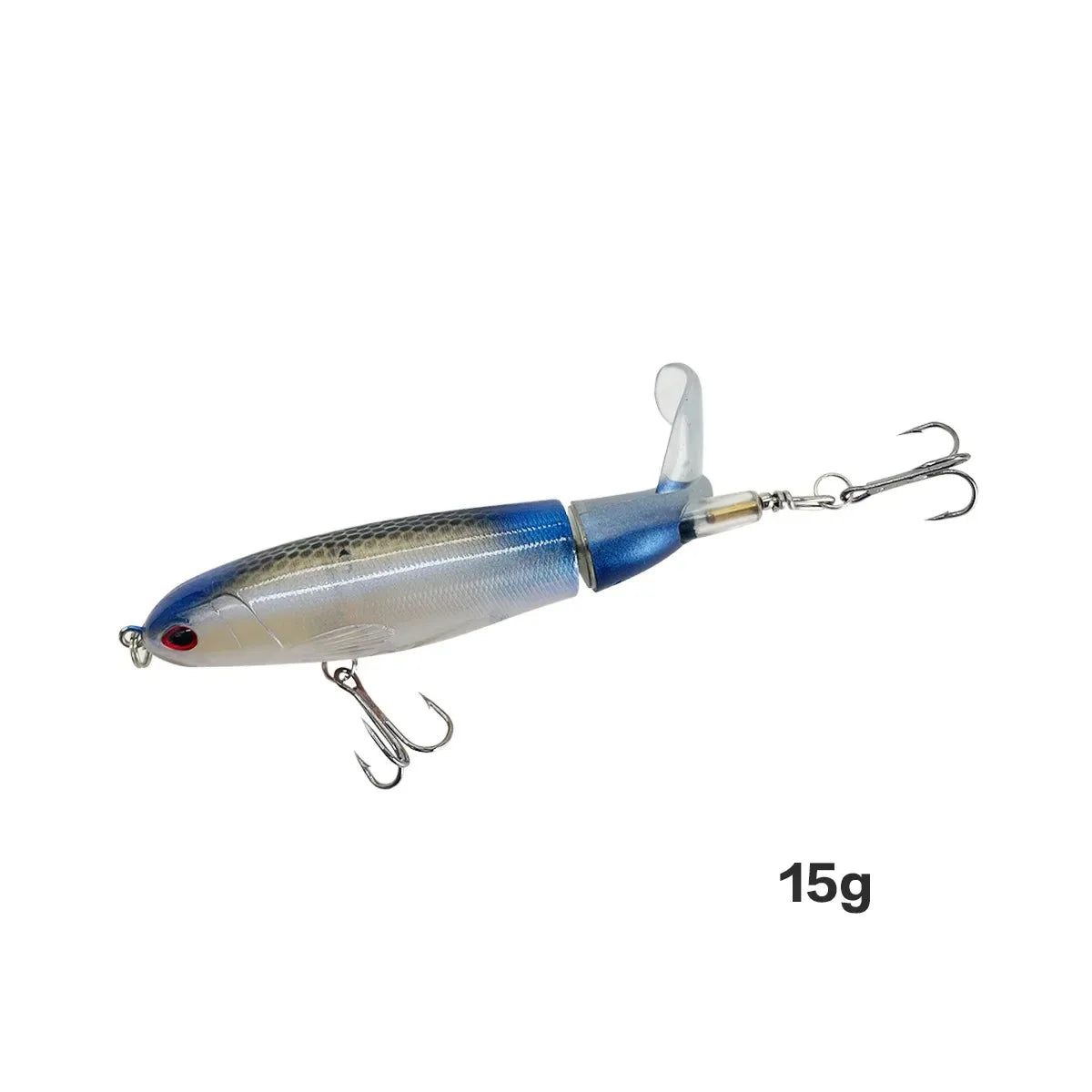 13g/15g/35g Topwater Fishing Lure Whopper Popper Artificial Bait Hard Plopper Soft Rotating Tail Fishing Tackle Fishing Bait