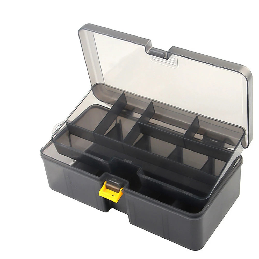 Fishing Tackle Box Double Layer Large Capacity Lure Tackle Box Fishing Accessories Tool Fake Bait Multifunctional Storage Box