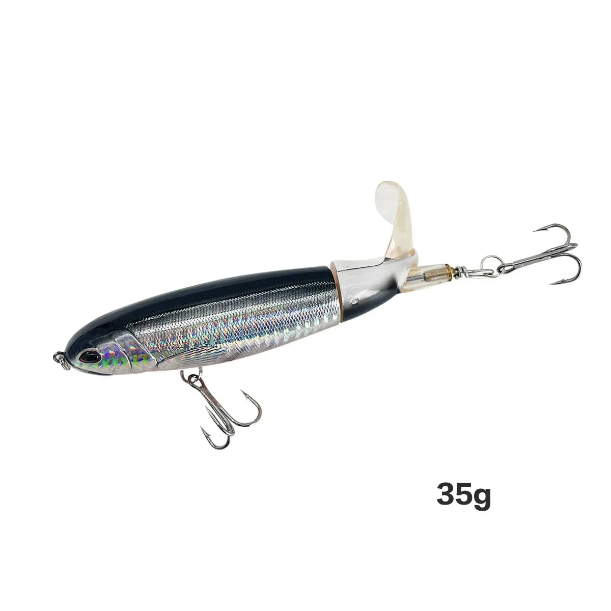 13g/15g/35g Topwater Fishing Lure Whopper Popper Artificial Bait Hard Plopper Soft Rotating Tail Fishing Tackle Fishing Bait