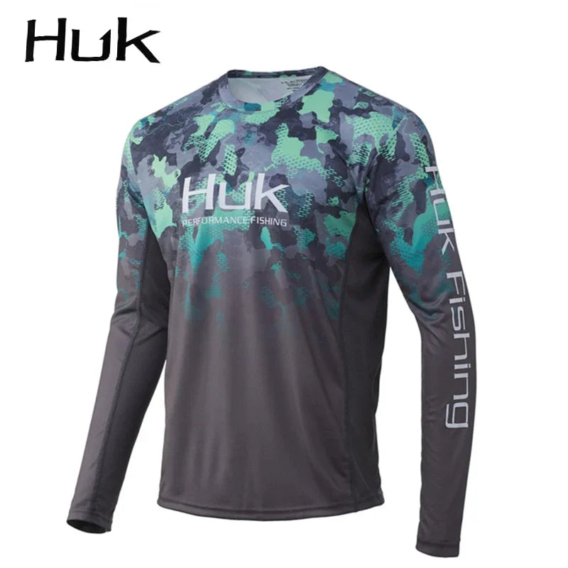 Fishing Shirt Summer Long Sleeve Clothes Fish Green Sportswear Outdoor Jersey Jacket UPF 50 Camisa De Pesca Maillot