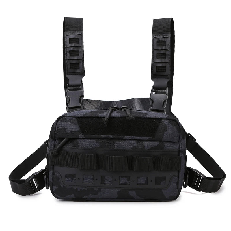 Fishing Vest Bag Men's Camo Fishing Lures Utility Tackle Chest Bags Waist Pack Outdoor Mountaineering Camping Hiking Hunting