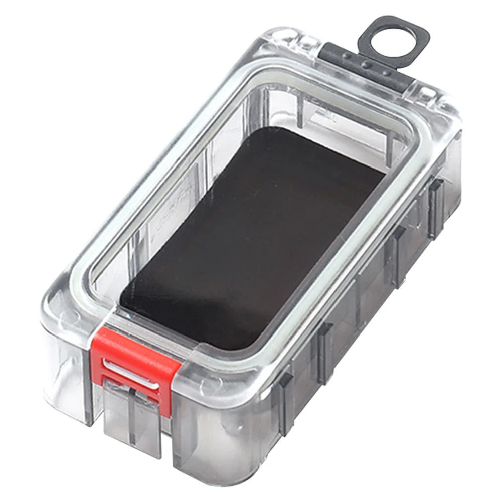 Fishing Tackle Box Expandable Fishing Tackle Box Double Side Fishing Hook Storage Container Clear Top Fishing Lure Storage Box