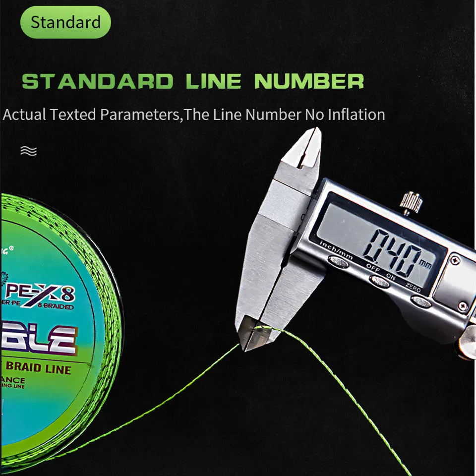 SOLOKING 100M Braided PE Fishing Line 8 Strands PE Spotted Fishing Line Super Strong Multifilament Anti Abrasion Fishing Line
