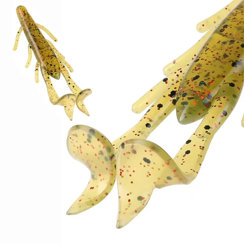 90mm/5pcs Soft Lure Fishing Lures Shrimp Lobster Soft Plastic Lure Fishing Lures
