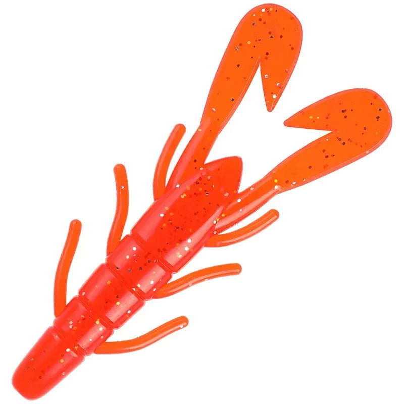 90mm/5pcs Soft Lure Fishing Lures Shrimp Lobster Soft Plastic Lure Fishing Lures