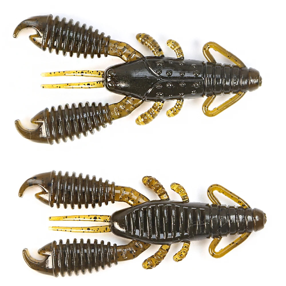 B&U Floating soft Lure 40mm/60mm Craw Shrimp Fishing Lures shrimp Lobster Soft Plastic Lure Fishing Lures
