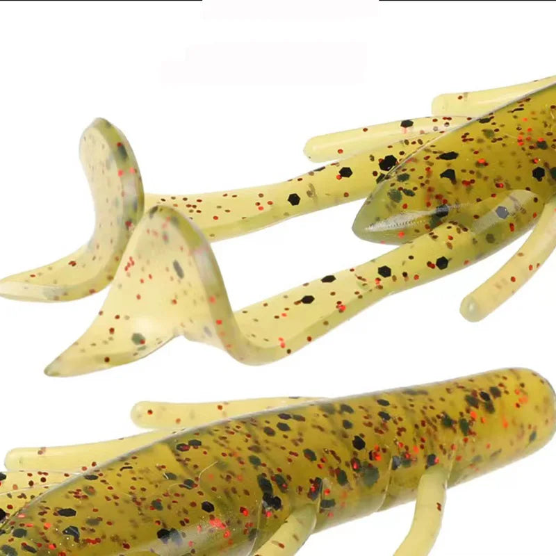 90mm/5pcs Soft Lure Fishing Lures Shrimp Lobster Soft Plastic Lure Fishing Lures