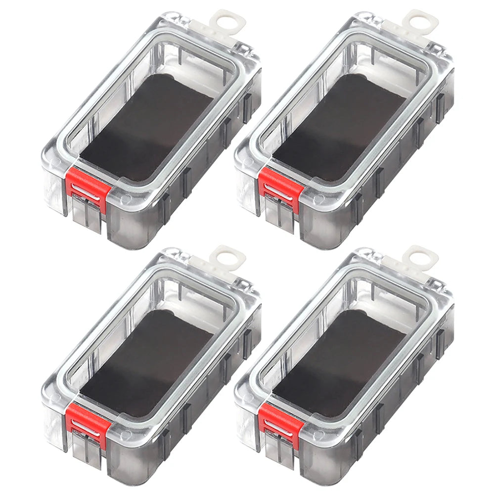 Fishing Tackle Box Expandable Fishing Tackle Box Double Side Fishing Hook Storage Container Clear Top Fishing Lure Storage Box