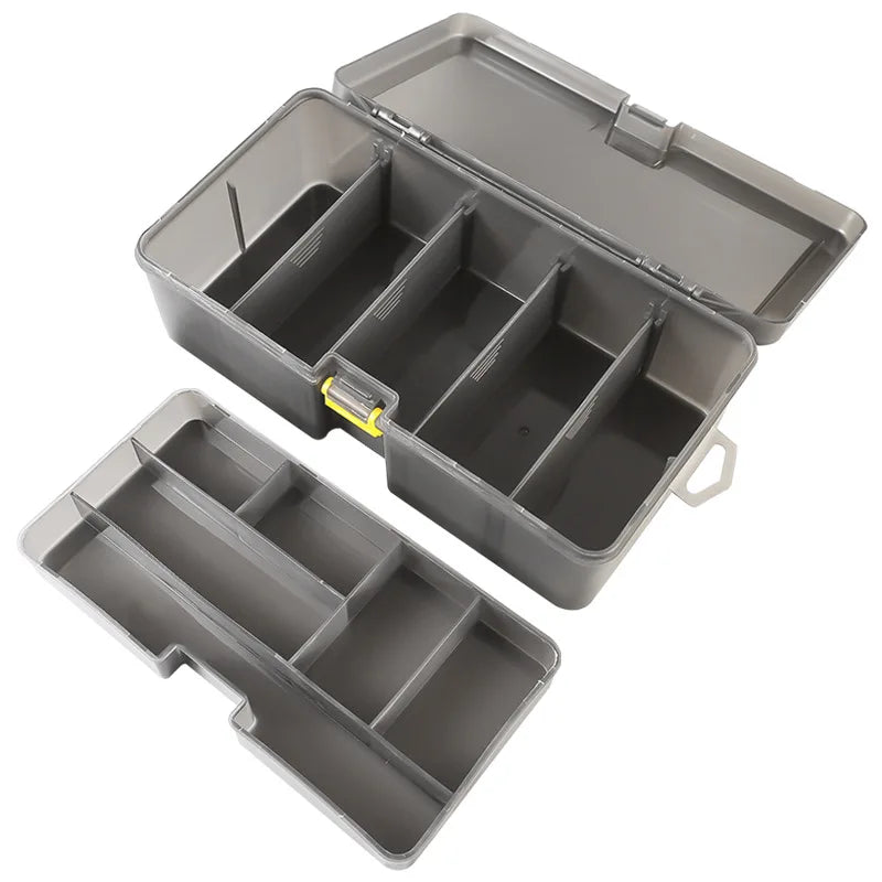Fishing Tackle Box Double Layer Large Capacity Lure Tackle Box Fishing Accessories Tool Fake Bait Multifunctional Storage Box
