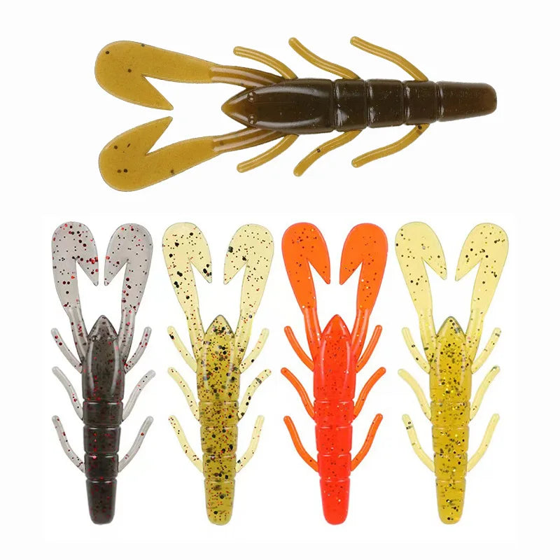 90mm/5pcs Soft Lure Fishing Lures Shrimp Lobster Soft Plastic Lure Fishing Lures